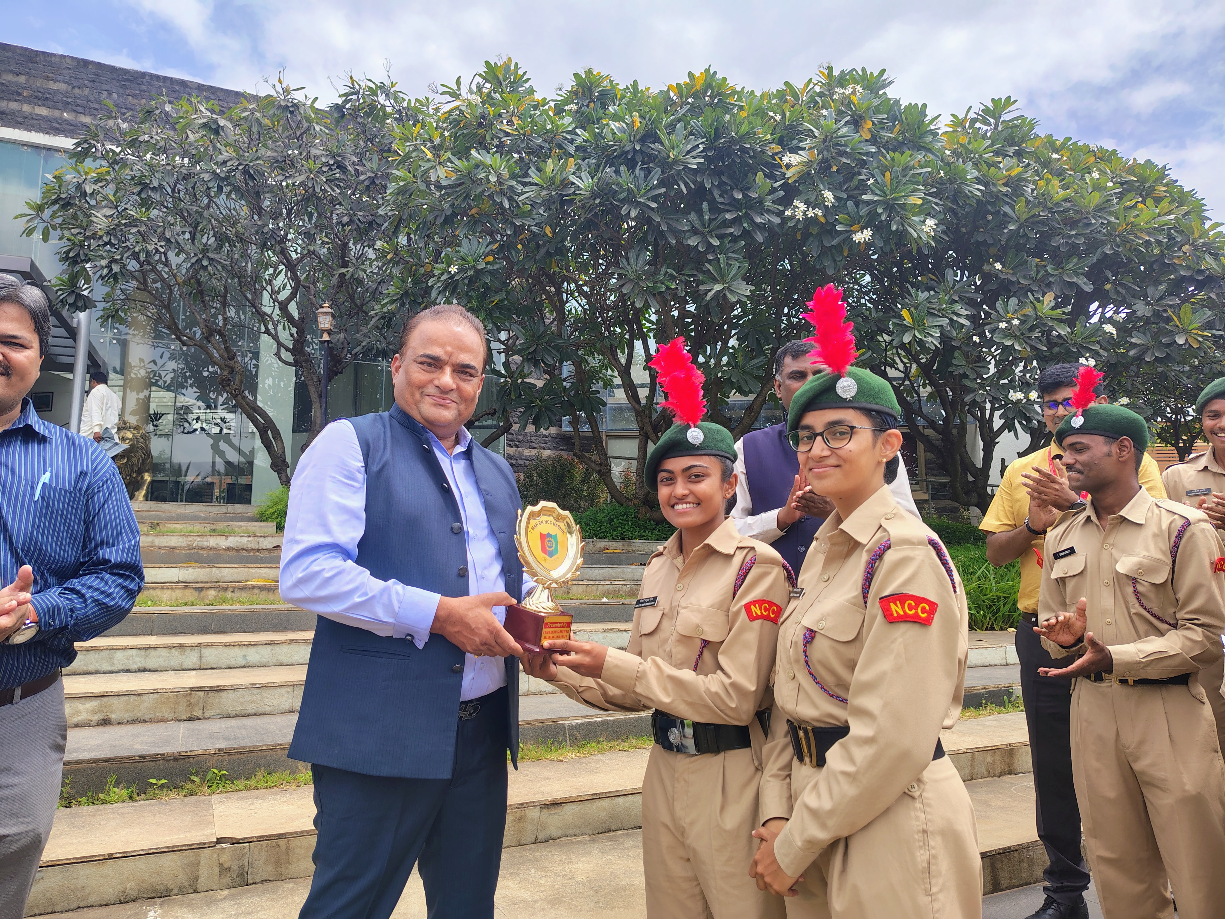 Cadets with Hon. Chairman Sir